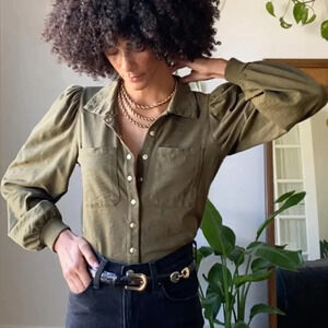 NATION LTD DESTA TOP in LAGOON size small